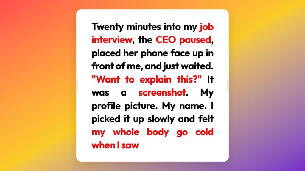Job Interview Stories